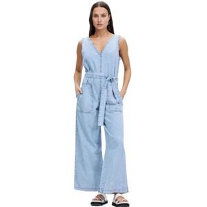 Light Blue Denim Jumpsuit